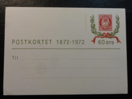 Postal Stationery 100 Anv Norwegian Stamp Centenaire Du Timbre  Norway - Entiers Postaux