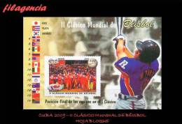 AMERICA. CUBA MINT. 2009 SEGUNDO CLÁSICO MUNDIAL DE BÉISBOL. HOJA BLOQUE - Ongebruikt