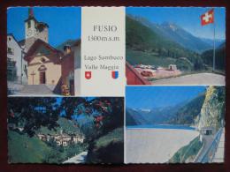 Lavizzara (TI) - Mehrbildkarte "Fusio 1300 M.s.m Lago Sambuco Valle Maggia" - Maggia