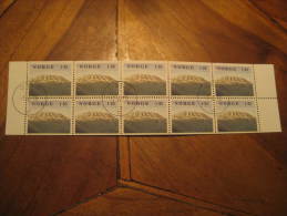 Booklet Yvert Nº C728 Used 1978 Cat. 7,50 Eur Mountain Mountains Norway Norvege - Cuadernillos