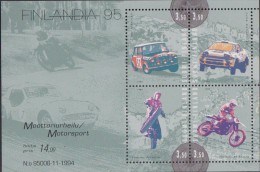 FINLAND MOTOR SPORTS 1995 SHEET - Blocchi E Foglietti