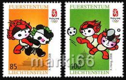 Liechtenstein - 2008 - Summer Olympic Games In Beijing - Mint Stamp Set - Unused Stamps