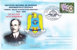 2015 , Romania , National Institute Of Aeronautical And Spatial Medicine , Special Cancell. - Lettres & Documents