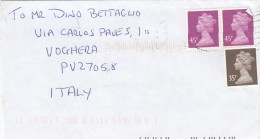 Gran Bretagna  2007 - Lettera X L´Italia Affrancata Con 3 Stamps - Storia Postale