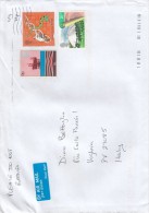 Gran Bretagna  2009 - Lettera X L´Italia Affrancata Con 3 Stamps - Lettres & Documents