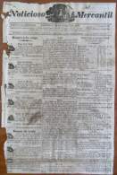 BP249 CUBA SPAIN NEWSPAPER ESPAÑA 1828 NOTICIOSO MERCANTIL 18/10/1828 22X34cm - [1] Until 1980