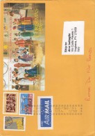 Australia 2009 - Lettera.  X L´Italia Affrancata Con 3  Stamps + Foglietto - Briefe U. Dokumente