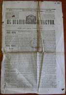 BP251 CUBA SPAIN NEWSPAPER ESPAÑA 1844 EL DIARIO REDACTOR 21/12/1844 55X38cm - [1] Jusqu' à 1980