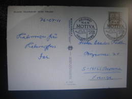 1976 MOTIVA Helsinki Special Cancel Card Finland - Storia Postale