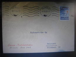 1959 HEINOLA To Helsinki Cover Finland - Lettres & Documents