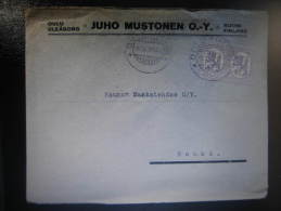 1924 OULU ULEABORG To RAUMA  Cover Finland - Briefe U. Dokumente