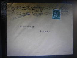 1931HELSINKI To Lahti Painotuote Inscription Cover Finland - Briefe U. Dokumente