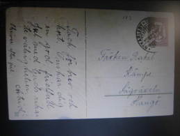 1923 NYKARLEBY To HANGO God Jul Card Finland - Brieven En Documenten