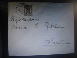 1927 NURMES TO HAMMENLINA Cover Finland - Covers & Documents
