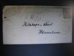 1927 OFVERMARK To HAMMENLINA Cover Finland - Briefe U. Dokumente