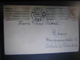 1924 TURKU ABO To WAASA Cover Finland - Briefe U. Dokumente