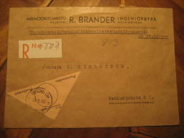 Helsinki 1958 Postiennakko Postforskott Label Parcel-post Postage Free Paid Cover Finland - Postpaketten