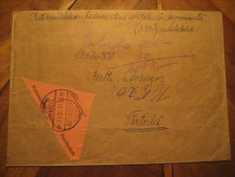 Tohmajarvi 1956 To Vartvila ? Postiennakko Postforskott Label Parcel-post Postage Free Paid Cover Finland - Pacchi Postali