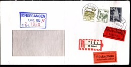 Germany R Labels Registered Letter Einschreibebrief Recommande 65 Mainz 1 - R- & V- Vignetten