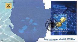 Stamps From Albania 2015. Albanian Underwater Flora And Fauna. FDC Block MNH - Albania