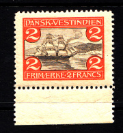 Danish West Indies MNH Scott #38 2fr Sailboat In St. Thomas Harbour - Denmark (West Indies)