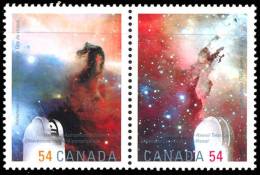 Canada (Scott No.2323i - Astronomie / Astronomy) [**] Paire Du BF / Pair From SS 4 Stamps - Astronomie