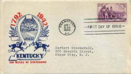 1948   Kentucky Statehood  Sc 904 Knapp FDC - 1941-1950