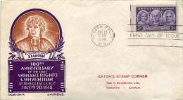 1948   Women's Progress  Sc 959  Stasehle - Cachetcraft  FDC - 1941-1950