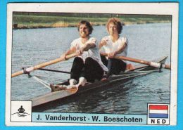 PANINI OLYMPIC GAMES MONTREAL 76 - 159 J. VANDERHORST W. BOESCHOTEN Holland Rowing Aviron Rudersport * Yugoslav Edition - Rudersport