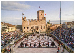 (65) Italy - Giant Human Chess Board (with Stamp At Back Of Card) - Schach