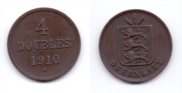 Guernsey 4 Doubles 1910 H - Guernsey