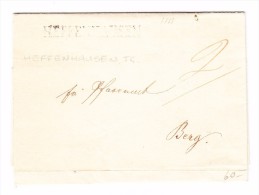 Heimat TG HEFFENHAUSEN Langstempel Brief 1851 Nach Berg Transit St. Weinfelden 12.11 - 1843-1852 Federale & Kantonnale Postzegels