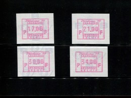 BELGIE POSTFRIS MINT NEVER HINGED POSTFRISCH EINWANDFREI NEUF SANS CHARNIERE OCB ATM98 Set 17 21 30 34 MICHEL 38.1 S1 - 1980-99