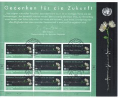 BOG16  VEREINTE NATIONEN UNO WIEN 2008 MICHL 521 ZUSAMMENDRUCKBOGEN Used / Gestempelt - Used Stamps