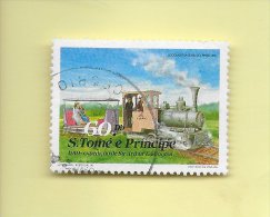 TIMBRES - STAMPS - SAO TOMÉ ET PRINCIPE / SAO TOME AND PRINCIPE - 1990 - 70e ANNIV. DE EXPEDITION DE SIR  ARTHUR EDDINGT - Sao Tome And Principe