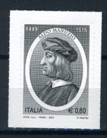 2015 -  Italia - Italy - Aldo Manuzio - Mint - MNH - 2011-20: Mint/hinged