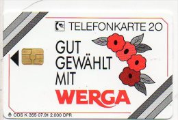 Fleur Allemagne K 355 Télécarte 2000 Exemplaires Telefonkarte Phonecard J 772 - K-Serie : Serie Clienti