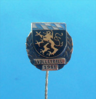 GERMANY - BAYERN VOLLEYBALL ASSOCIATION Nice Old Rare Pin Badge Volley-ball Voleibol Pallavolo Palla A Volo Anstecknadel - Volleyball