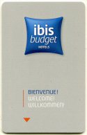 @ + CLEF D´HÔTEL : IBIS BUDGET - BIENVENUE. - Hotel Key Cards
