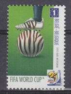 Belgium 2010 World Cup Football South Africa 1v ** Mnh (27494) - 2010 – Afrique Du Sud