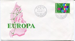 VADUZ Env. Du 19/09/1960 Avec Timbre EUROPA - Storia Postale