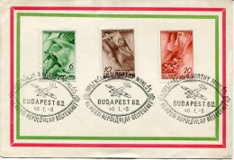 BUDAPEST Encart De 1962 - Hojas Conmemorativas