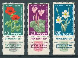 Israel - 1959, Michel/Philex No. : 179/180/181, - MNH - *** - Full Tab - Unused Stamps (with Tabs)