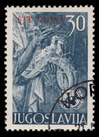 Trieste B (Amministrazione Jugoslava) - Nazioni Unite - 30 D.  Azzurro - 1953 - Afgestempeld