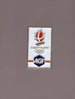 Pin's Jeux Olympiques Albertville 92 / Assurances AGF - Banks