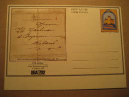 LIBA 92 Postal Stationery Card Liechtenstein - Postwaardestukken
