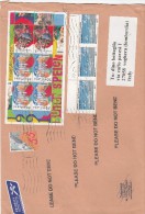 Olanda 2010 - Lettera X L'Italia Affrancata Con 4 Stamps + Foglietto - Storia Postale