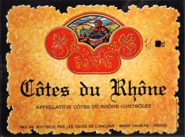 ETIQUETTE De VIN " CÔTES Du RHÔNE " - 75cl - Parfait état  - - Côtes Du Rhône