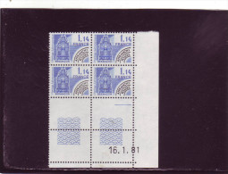 PREO N° 171 - 1,14F  MONUMENTS HISTORIQUES - 16.01.1981 - - Préoblitérés