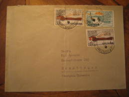 CORTINA D'AMPEZZO Italia Italy 1956 To Ermatingen Switzerland Winter Olympic Games Jeux Olympiques Olympics Cover - Hiver 1956: Cortina D'Ampezzo